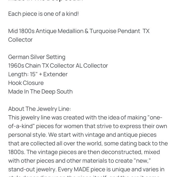 Made In The Deep South Necklace - Picture 4 of 4